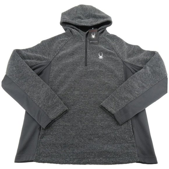 Spyder Other - Spyder 1/4 Zip Pullover Sweater Jacket Mens Size Large Grey NEW